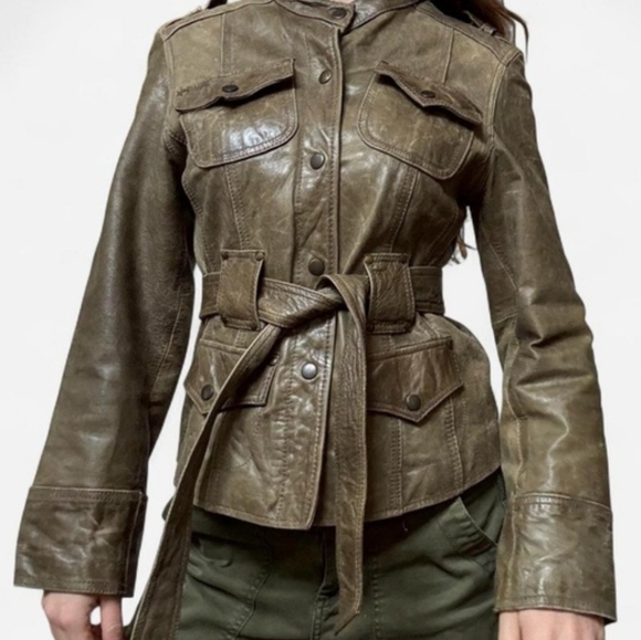 Wilson's Leather Olive Jacket - Picture 5 of 5